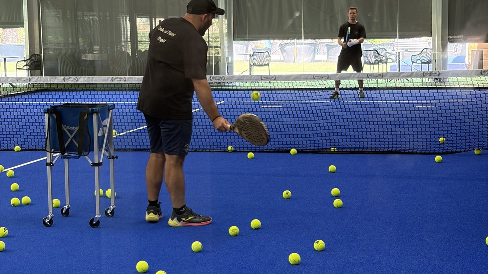 Players during a padel match